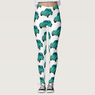 Leggings Leyendas Hippie Azul Personalizado de coches