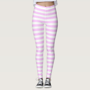 Leggings Leyendas horizontales de la franja de lino