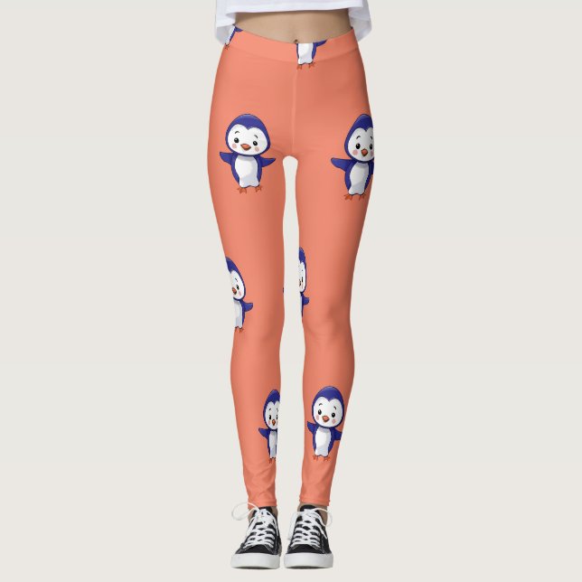 Leggings Leyendas impresas de pénquis (Anverso)