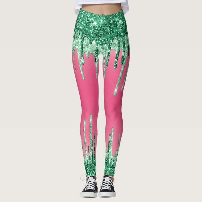 Leggings Leyendas impresas de personalizado super divertida (Anverso)