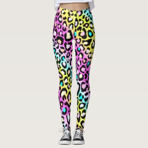 Leggings Leyendas impresas de Rainbow Cheetah