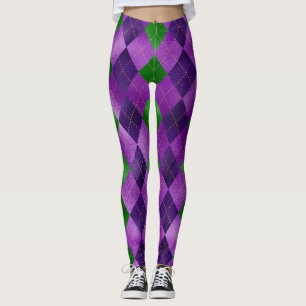 Leggings Leyendas Mardi Gras, patrón de arglos Mardi Gras
