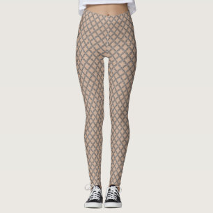 Leggings Leyendas Medieval Chainmail Silver Pattern