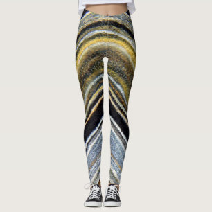 Leggings Leyendas metálicas de los anillos de Saturno