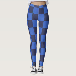 Leggings Leyendas Monocromáticas Blue Croata Checkers