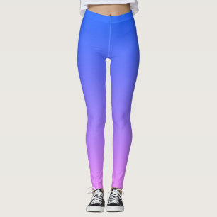 Leggings Leyendas monográficas azul y púrpura Ombre
