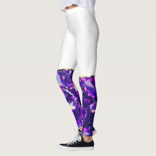 Leggings Leyendas moradas de diamantes
