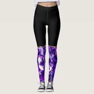 Leggings Leyendas moradas de diamantes