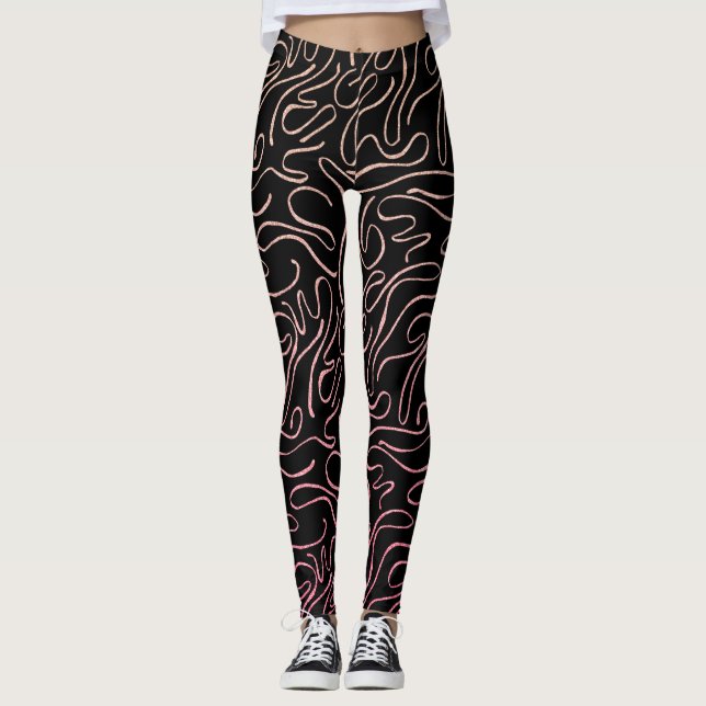 Leggings Leyendas mujeres purpurina rosa (Anverso)