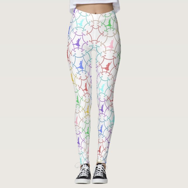 Leggings Leyendas multicolor de baile Highland Dance (Anverso)