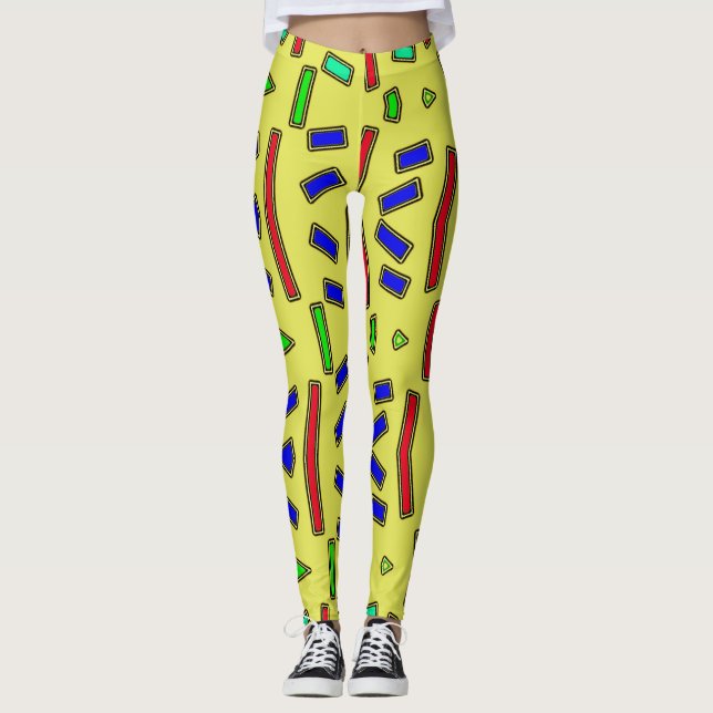 Leggings Leyendas multicolores "Ratti_Creative_Arts" (Anverso)