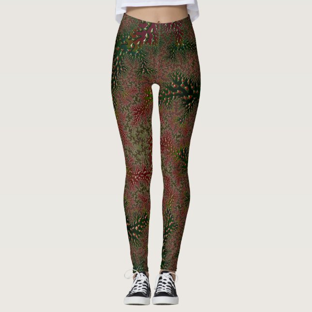 Leggings Leyendas ~ Navidad verde rojo~ Original (Anverso)