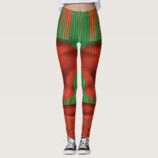 Leggings Leyendas ~ Navidades Rojo y Verde (Anverso)