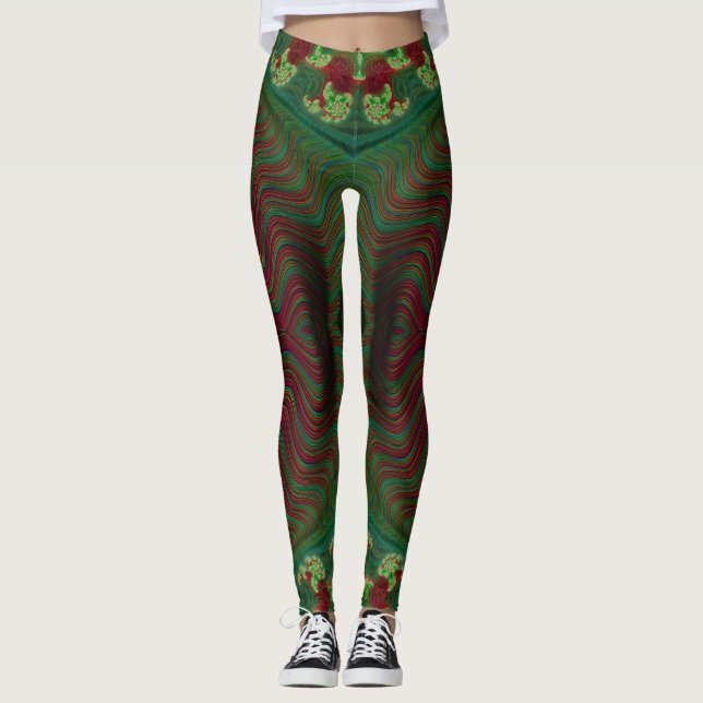 Leggings Leyendas: Navidades rojos verdes (Anverso)
