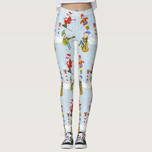 Leggings Leyendas navideñas de la escena de navidades (Anverso)
