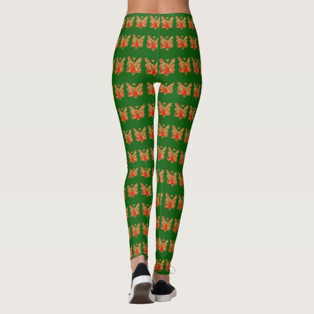 Leggings Leyendas navideñas del Personalizado de arte Ángel (Reverso)