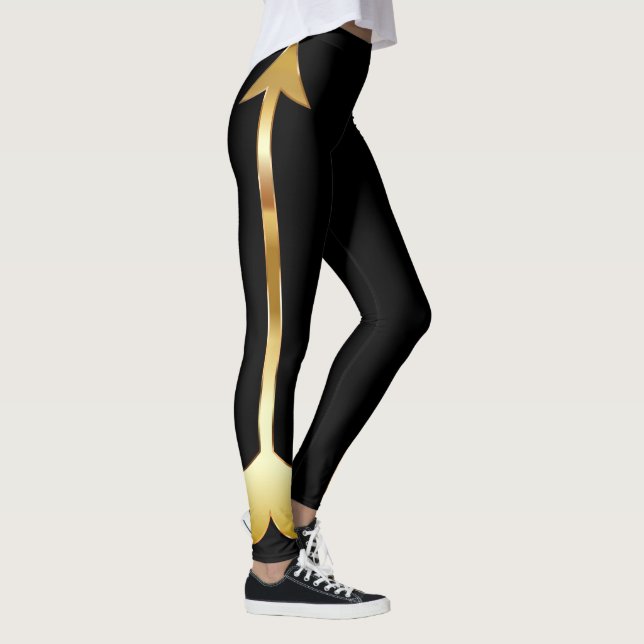 Leggings Leyendas negras con flecha dorada (Derecha)