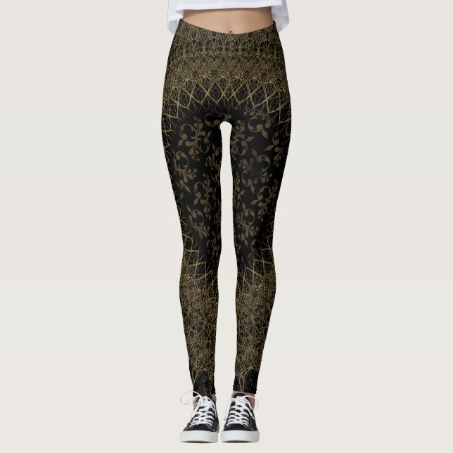 Leggings Leyendas negras de oro de Joya Eve (Anverso)