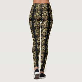 Leggings Leyendas negras en papel de Golden Rooster Year 20