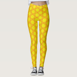 Leggings Leyendas nuevas y amarillas en desecho amarillo