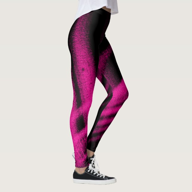 Leggings Leyendas para damas impresas de chismes rosados (Derecha)