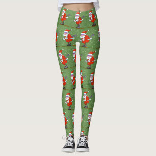 Leggings Leyendas para esquiar a los Navidades Santa