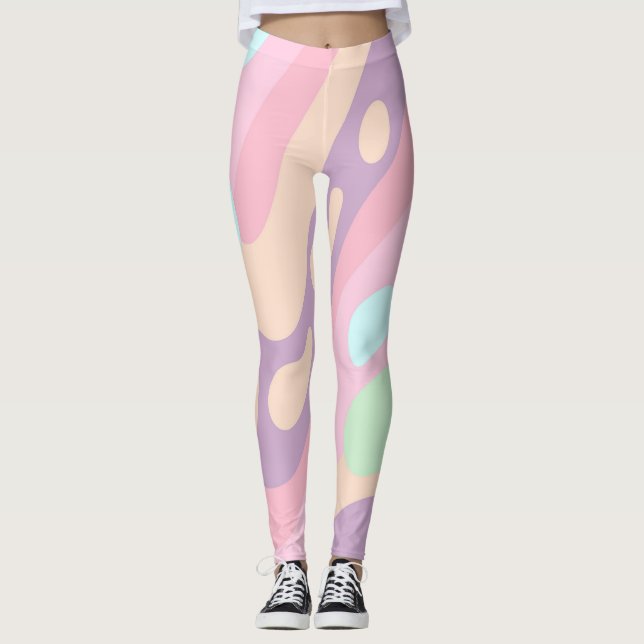 Leggings Leyendas Pastel de verano de primavera (Anverso)