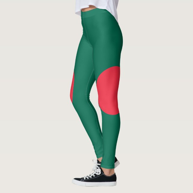 Leggings Leyendas Patrióticas de Bandera de Bangladesh (Izquierda)