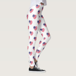 Leggings Leyendas Patrióticas de la Bandera Americana