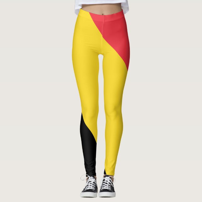 Leggings Leyendas patrióticas de la bandera belga (Anverso)