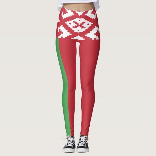 Leggings Leyendas patrióticas de la bandera bielorrusa (Anverso)