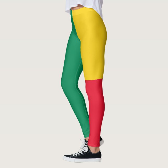 Leggings Leyendas patrióticas de la bandera de Benín (Izquierda)