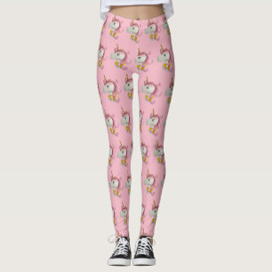 Leggings Leyendas Patteradas De Unicornio Rosa