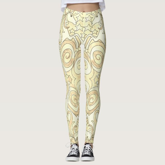 Leggings Leyendas Patteradas Golden Unicorn (Anverso)