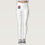 Leggings Leyendas personalizadas Añadir el logotipo de su e<br><div class="desc">Añada el logotipo de nombre de texto Modern Elegant Template White Leggings.</div>