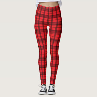 Leggings Leyendas personalizadas de color rojo y negro
