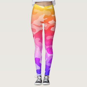 Leggings Leyendas Personalizados de camuflaje rosado
