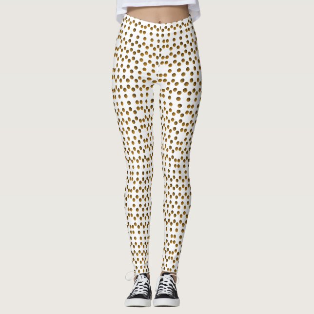 Leggings Leyendas Personalizados del patrón de puntos de la (Anverso)
