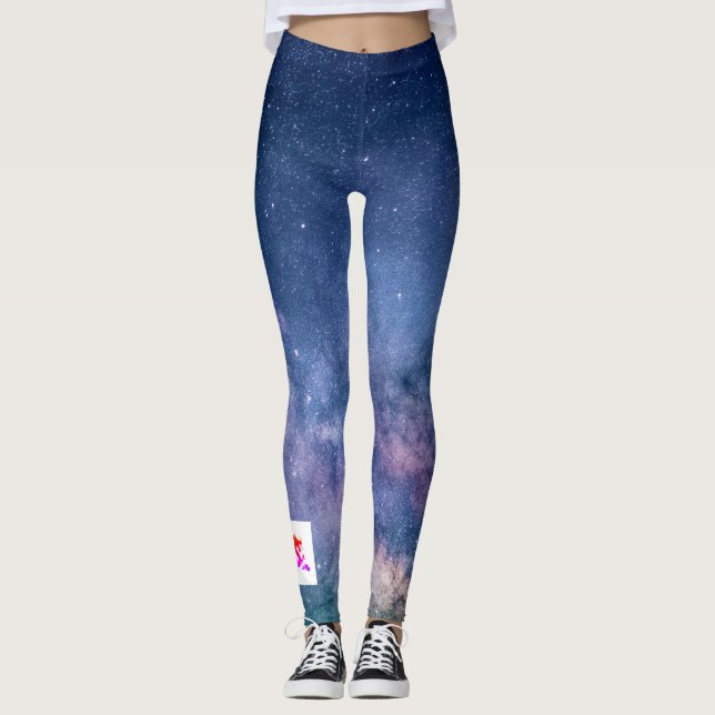 Leggings Leyendas personalizados dragón chino y estrellas (Anverso)