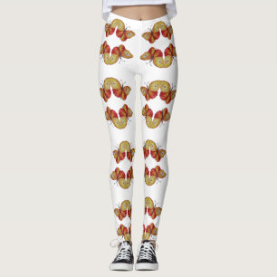Leggings Leyendas personalizados Mariposas amarillas