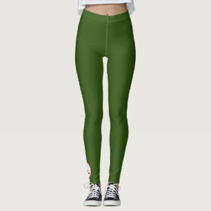 Leggings Leyendas personalizados: NEGRO CON LUCES INICIALES