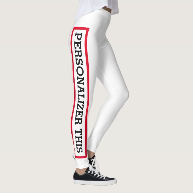 Leggings Leyendas personalizados personalizadas con su fras (Derecha)