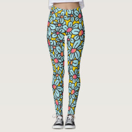 Leggings Leyendas Pop (Amarillo) de flores
