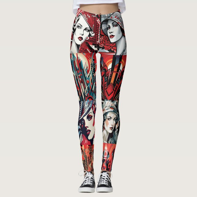Leggings Leyendas Pop Art Deco - Guay (Anverso)