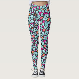 Leggings Leyendas Pop (rosadas) de flores