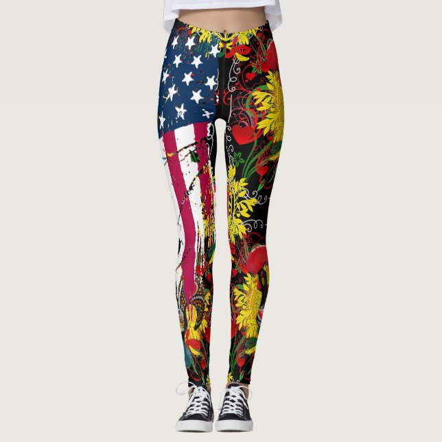Leggings Leyendas portuguesas estadounidenses (Anverso)