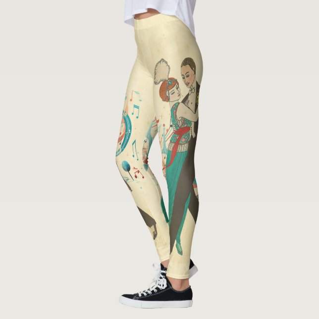 Leggings Leyendas postales de la carta (Izquierda)