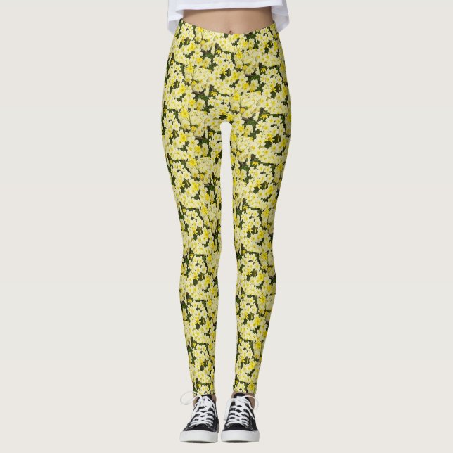Leggings Leyendas Primroses de primavera (Anverso)