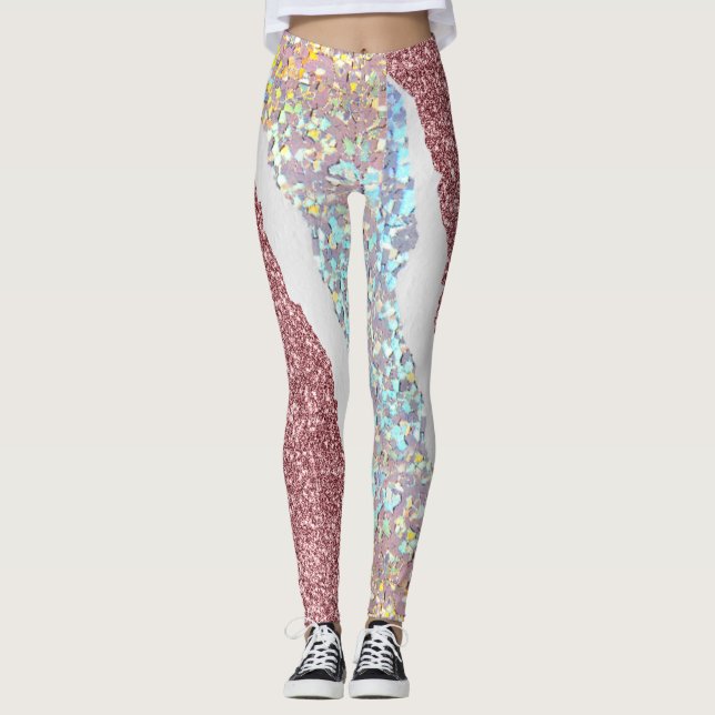 Leggings Leyendas Purpurinas rosas (Anverso)