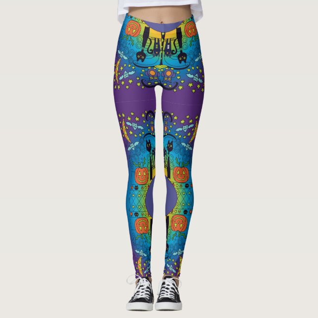 Leggings Leyendas raras y espeluznantes de Halloween (Anverso)